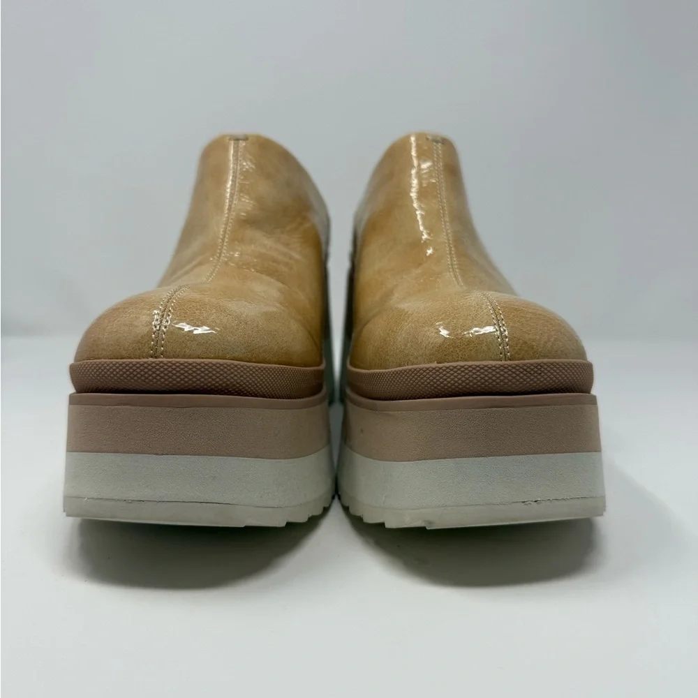 Naked Feet Coach Platform Clogs Size 10